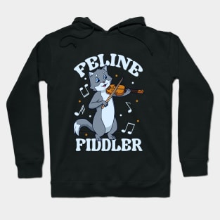 Feline Fiddler - Cat at the violin Hoodie